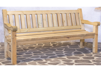 Banc de jardin en bois Jacinthe 200 cm de large.
