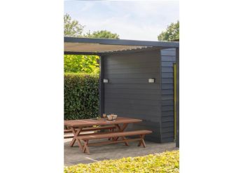 Banc de jardin pique-nique Casper - Aluminium Terra 220x35cm