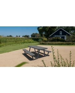 Picknick Tafel New York Aluminium Zwart