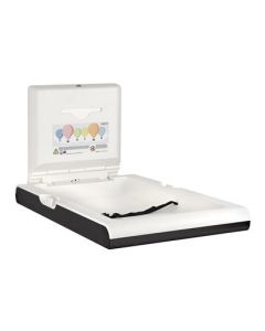 Table à langer verticale noire