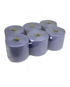 Poetsrol midi blauw recycled 2laags