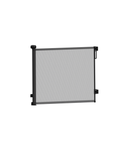 Barrière d'escalier escamotable jusqu'à 120cm noir