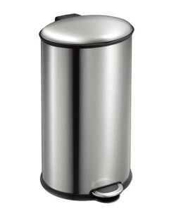 Poubelle à pédale Ellipse 40 litres acier inoxydable
