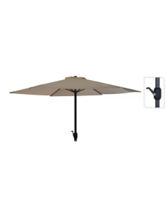 Parasol KM 3 mètres Taupe avec manivelle