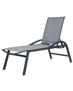 Fauteuil de repos MD Premium anthracite alu