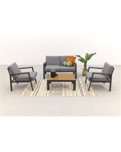 MD Lounge set Violon (2x chaise, banc et table)