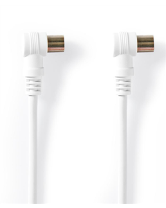 Câble coaxial coudé, mâle-femelle, 1,5 mètre