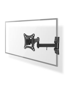 Support mural TV rotatif et inclinable, 3 points d'articulation