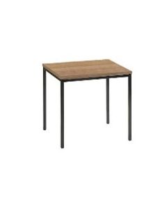 Salontafel 50x50 zwart/havana, spaanplaat/metaal