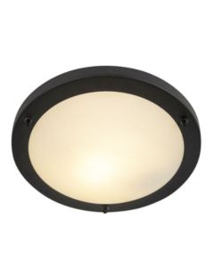 Plafonnier moderne dimmable, noir IP44