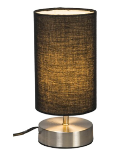Lampe de table avec base en acier noir