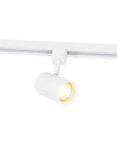 Spot sur rail monophasé moderne blanc