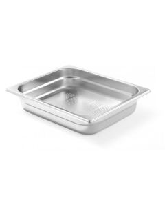 Bac perforé 1/2 GN acier inoxydable 55 mm de profondeur 325x265