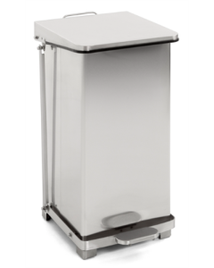 Poubelle industrielle à pédale en acier inoxydable, 45 litres, HACCP