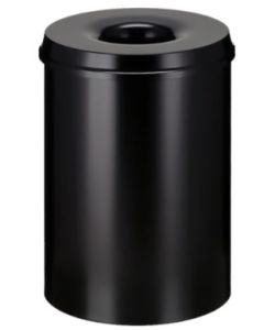 Poubelle ignifugée 30 litres - noir