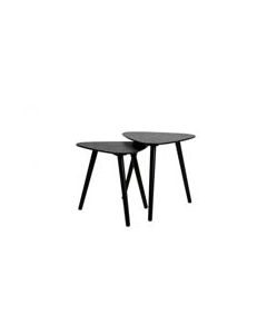 Bijzettafelset - set van 2 - zwart