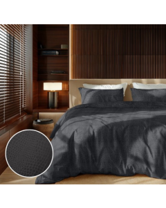 Enveloppe de couette 140x200/220cm + 1* 60x70cm Croco Anthracite