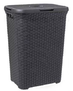 Boîte à linge Curver 60 litres anthracite