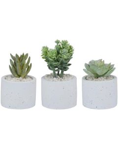 Plante artificielle en pot - article assorti, 6 variétés différentes