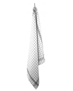 Torchon plaid noir 70x70 cm