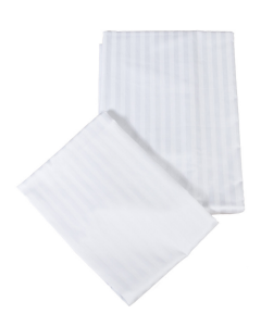 Enveloppe de couette Satin white avec taie d'oreiller 140x200 cm