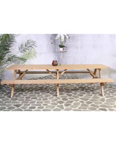 Banc pique-nique 177cm, pin mixte imprégné FSC