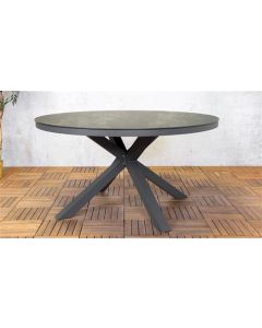 Table de jardin - HPL / Aluminium - Ronde - Ø140 cm