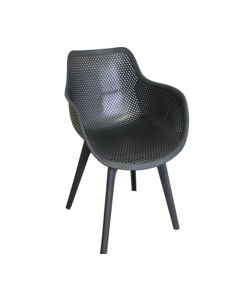 Chaise de jardin Amaryllis plastique anthracite