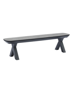 Tuinbank Aster antracietkleurige houtlook 182 cm breed