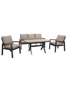 Ensemble de jardin Dahlia banc+table et deux chaises