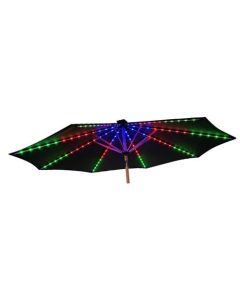 Parasol SL noir avec éclairage LED
