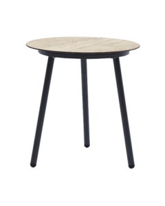 Table d'appoint Lotus HPL Ø50 cm couleur bois