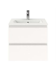 Meuble sous-lavabo BP, sans poignée, blanc mat, 60 x 36 cm