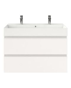 Meuble sous-lavabo BP, lavabo profond, blanc brillant, 100 x 46 cm
