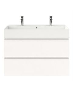 Meuble sous-lavabo BP, lavabo profond, blanc mat, 100 x 46 cm