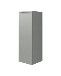 BP Armoire mi-hauteur, 1 porte sans poignée, gris clair, gauche