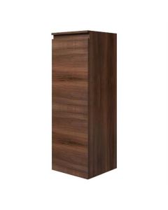 BP Armoire mi-hauteur, 1 porte sans poignée, noyer, gauche