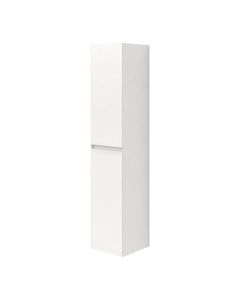 Armoire haute BP, 2 portes sans poignée, blanc brillant