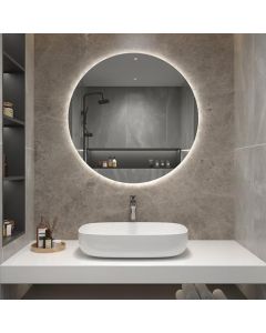 Miroir mural rond BP, 90 cm, LED