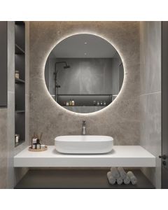 Miroir mural rond BP, 100 cm, LED