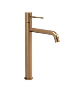 Robinet de lavabo BP surélevé, cuivre brossé