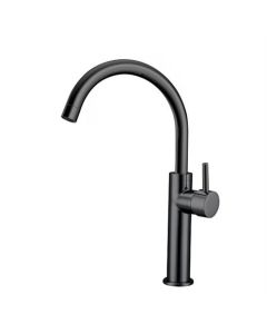 Robinet de lavabo BP surélevé, bec pivotant, bronze foncé