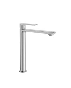Robinet de lavabo BP surélevé, acier inoxydable brossé, classique