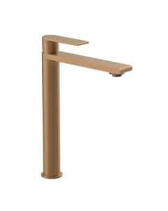 Robinet de lavabo BP surélevé, cuivre brossé, classique