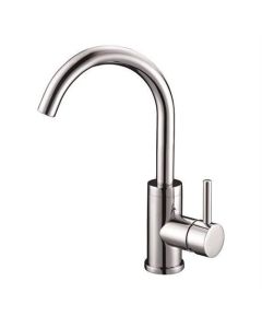 Robinet de lavabo chromé avec bec pivotant