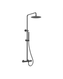 Ensemble de douche BP, valve thermostatique, gunmetal, rond