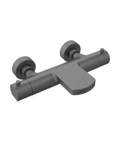 BP mitigeur bain thermostatique, cooltouch, gris gunmetal, rond