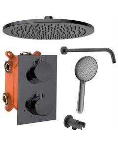 Ensemble de douche encastrée BP gunmetal dark grey