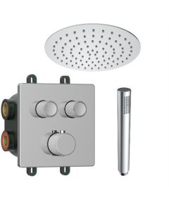 BP set de douche pluie encastrée chrome