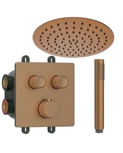 Ensemble de douche encastrée BP cuivre brossé